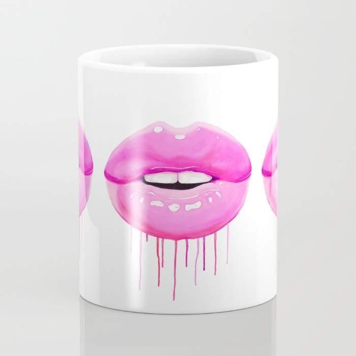 Pink lips cup